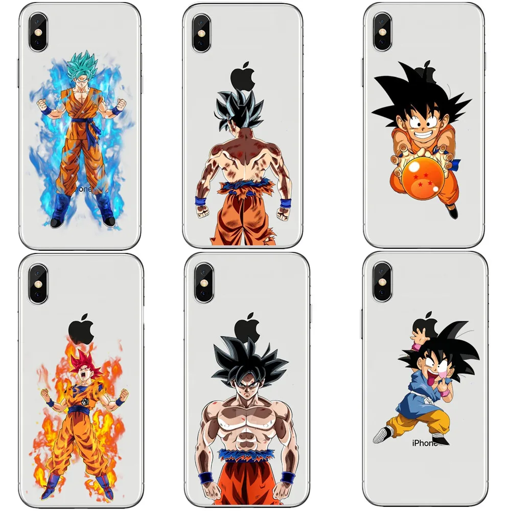 Phone Cases Dragon Ball DragonBall z Soft Phone Case For iPhone X 10 goku Cover for iPhone 5 5S