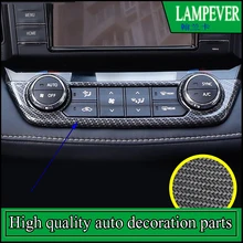 Автомобилей Стайлинг Fit для Toyota RAV4 2014 2015 2016 2017 AC переключатель панель управления Обложка отделка под давлением рамка гарнир автоматического аксессуары