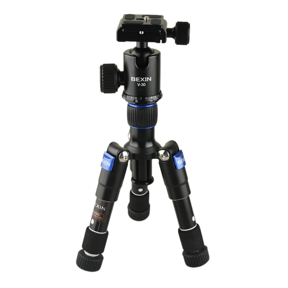 

Details about Tripod BEXIN M225S ULTRA COMPACT Desktop Macro Mini Tripod Kit with Ball Head