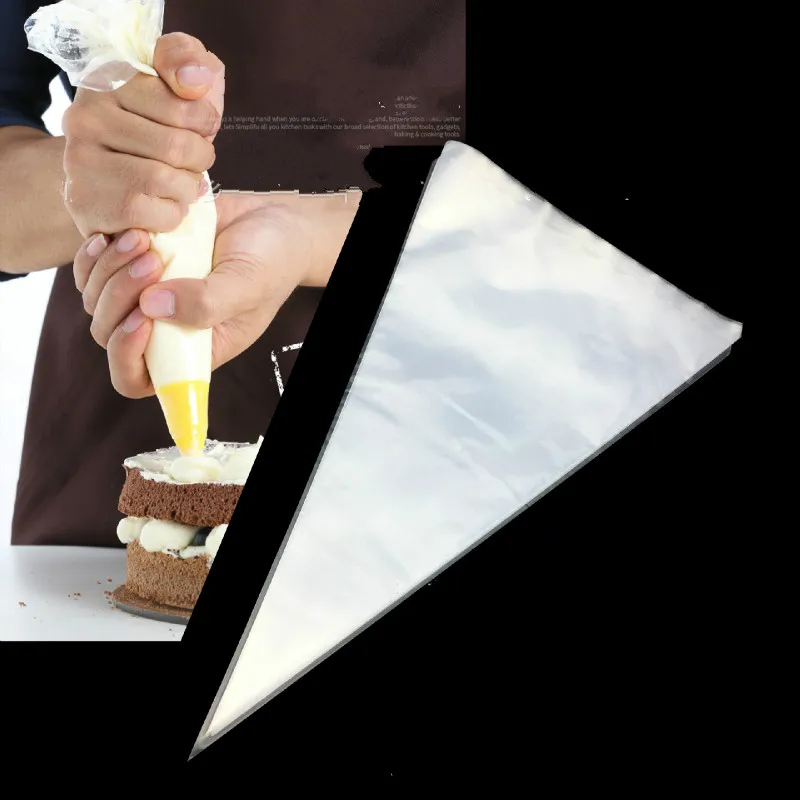 10pcs Disposable Plastic Pastry Bag Piping Cake Pastry Nozzles Cupcake