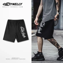 Nelly Лето S-xxxl сплошной цвет хип хоп Негабаритных Спортивные шорты Уличная Jogger Дикие Спортивные мужские шорты