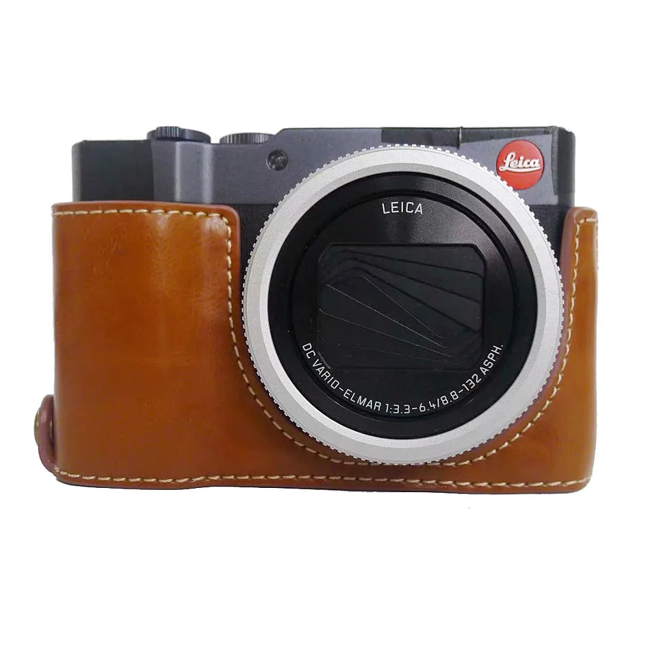 

Camera Video Bag Case for Leica C-LUX Digital PU Half Body Case 1/4 Screw Mount