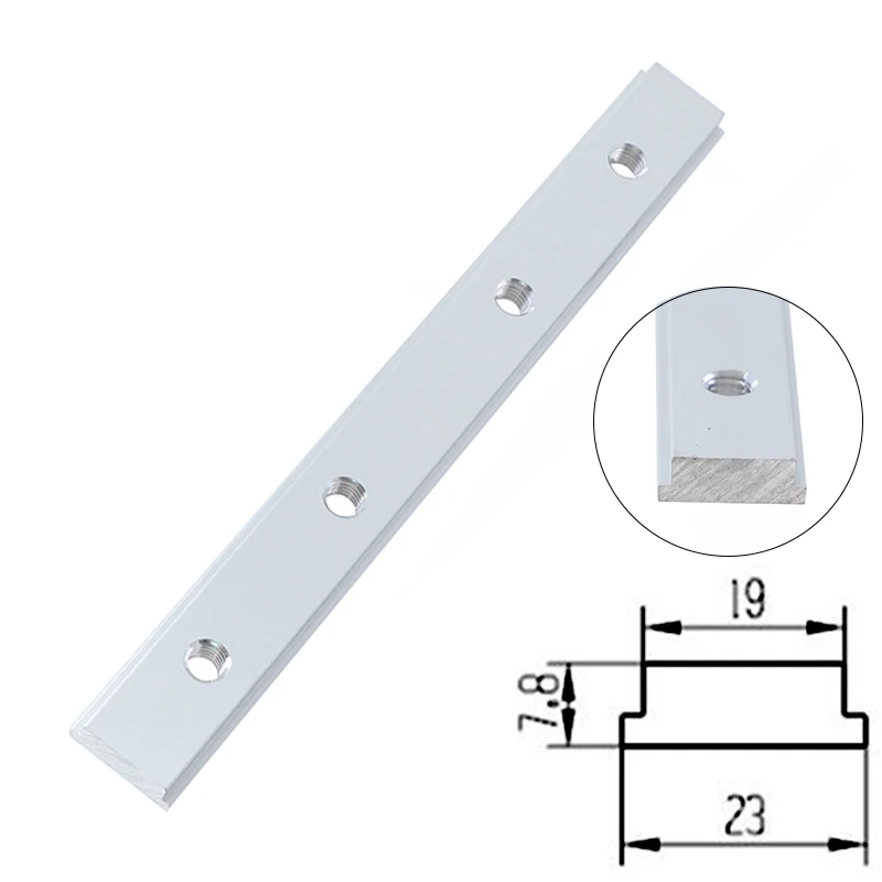 Стандартный Алюминий ползунок 100/200/300/450 мм торцовочные пилы Т-образное гнездо для дорожка t-образный циркулярные станки фрезерный станок ленточная пила для резки