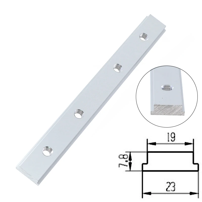 Standard Aluminum Miter Bar Slider 100/200/300/450mm Miter Saw T Slot