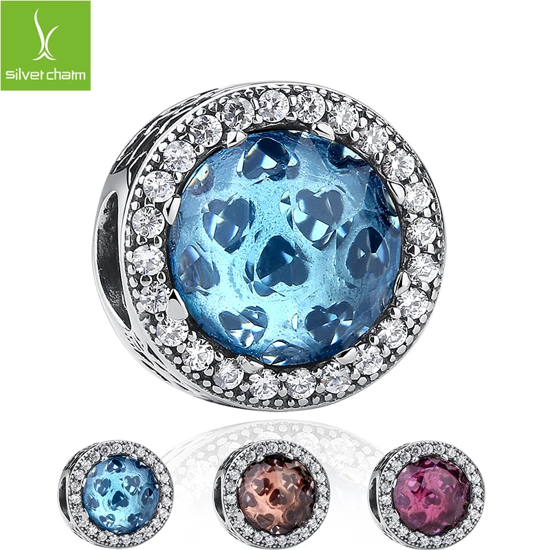 pandora charm blu e rosa pandora charm blu e rosa