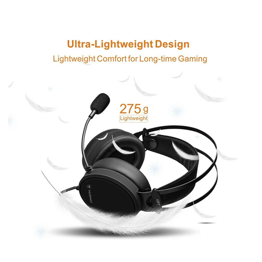 

Computer Earphones With Microphone Active Headphones Noise Cancelling NUBWO N7 Gaming Stereo PC Gaming Headset K620