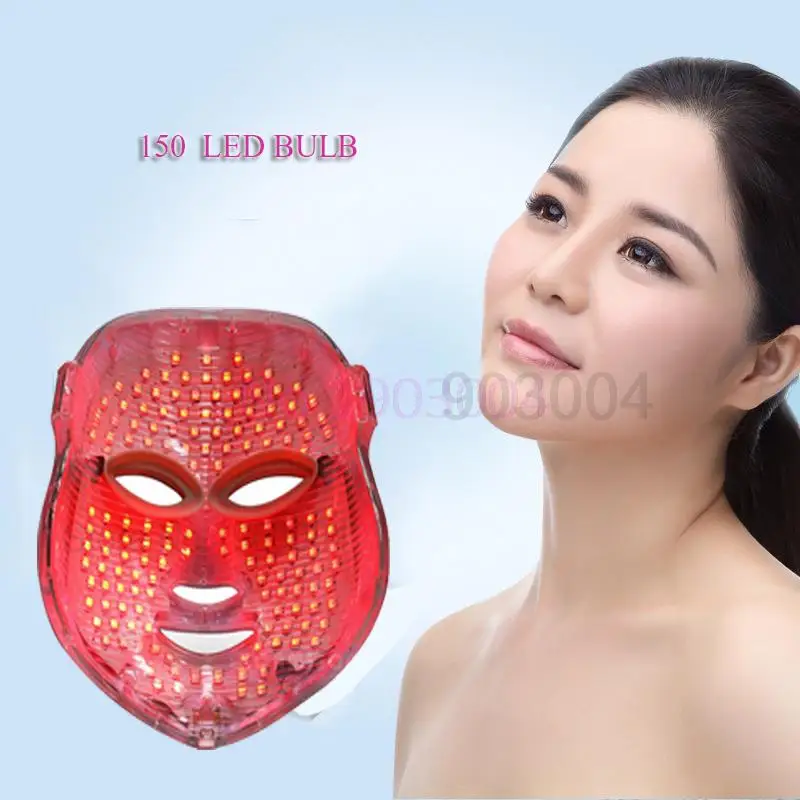 

7 Color LED Facial Neck Mask With EMS Microelectronics LED Photon Mask Wrinkle Acne Removal Skin Rejuvenation Face Beauty Spa