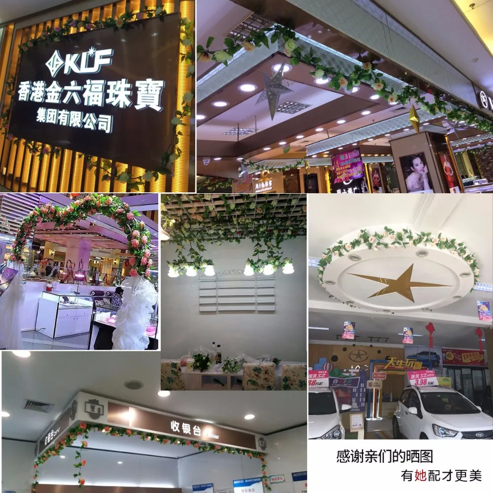 Silk Roses Ivy flower wall Vine Artificial Flowers Green garland For Home Wedding garden Decoration Hanging Garland Decor Rattan Silk Roses Ivy flower wall Vine Artificial Flowers Green garland For Home Wedding garden Decoration Hanging Garland Decor Rattan