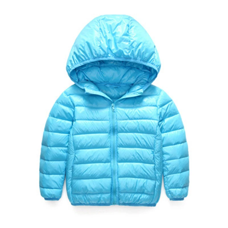 Winter kids parka 90% white down jacket for girls Boys Hooded Coat ...
