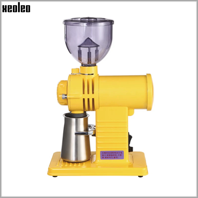 Goede Xeoleo Elektrische koffiemolen Platte Wiel Braam koffiemolen miller Superhard ghost tand snijder Koffie freesmachine 10 stap