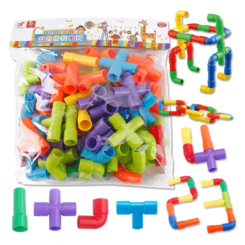 DIY Building Blocks Toy Kids Tunnel Model Toy Educational Enlighten Puzzles N7 