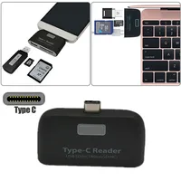 מיקרו sd tf Baolyda אלומיניום מסוג C Micro USB קורא כרטיסים 4in1 OTG / TF / SD חכם Mini Card Reader מתאם USB / מיקרו USB Charge טלפון פורט (5)