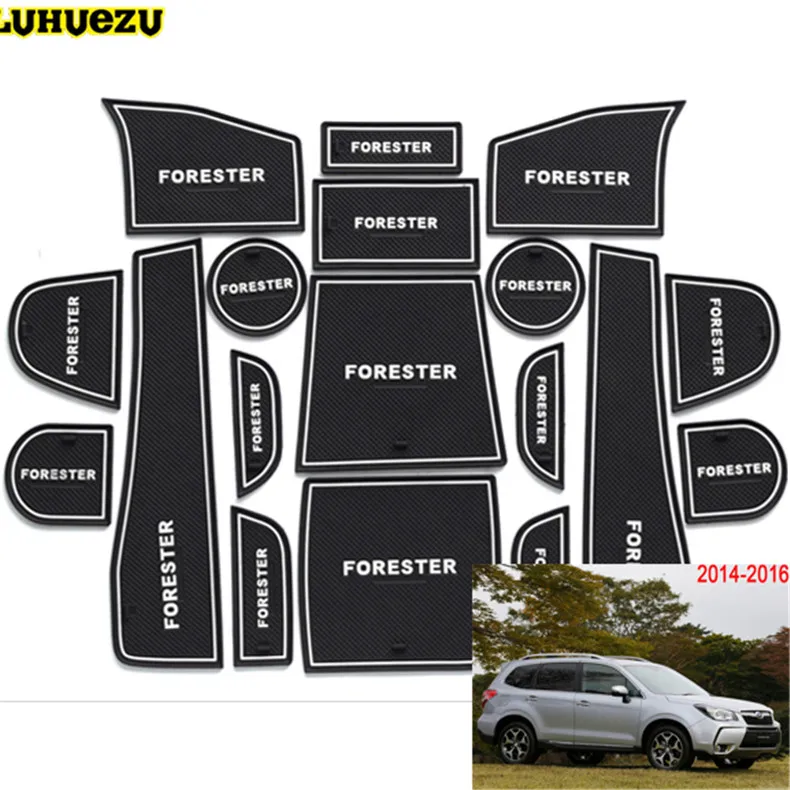 Резиновый нескользящий коврик Luhuezu для внутренней двери аксессуары Subaru Forester 2008