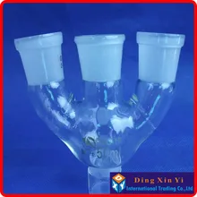 50 мл 24/29 три с высоким воротником, воротник-стойка, чистый хлопок с круглым дном, фляга с круглым дном и три шеи, короткая шея стандартная горлышка