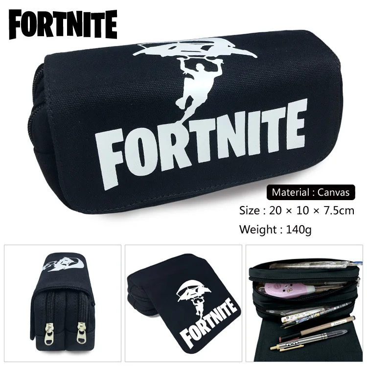 

Cartoon pattern canvas pencil case student stationery storage bag DIY pencil case gift stationery