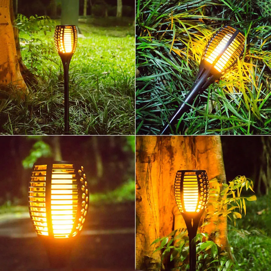 Beiaidi Solar Tiki Torches Lights Waterproof Led Flame Flickering Beiaidi Solar Tiki Torches Lights Waterproof Led Flame Flickering Lawn Lamp Outdoor Garden Patio Yard Landscape Lighting