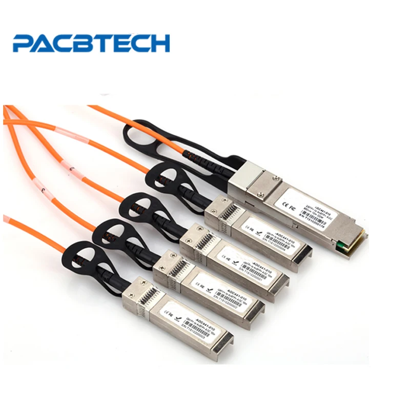Активный оптический кабель 40G QSFP + до 4 * SFP OM2 4x10G OM2|Оптоволоконное оборудование| |