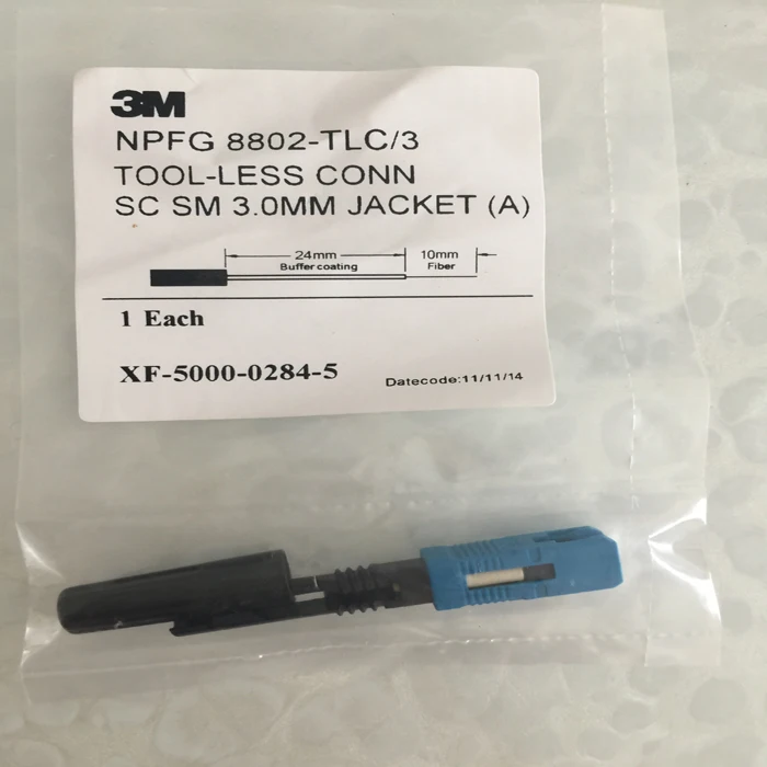10PCS lot 3M 8802 Fiber Optic Fast Connector FTTH Fast Connector3M NPFG 8802 TLC 3 SC