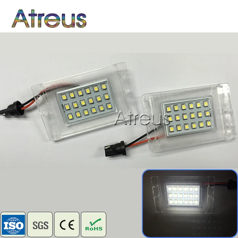 

Atreus Car LED License Plate Light For Volvo 855 1993-1997 V70 XC 1997-2000 accessories No error White SMD LED Number Plate Lamp
