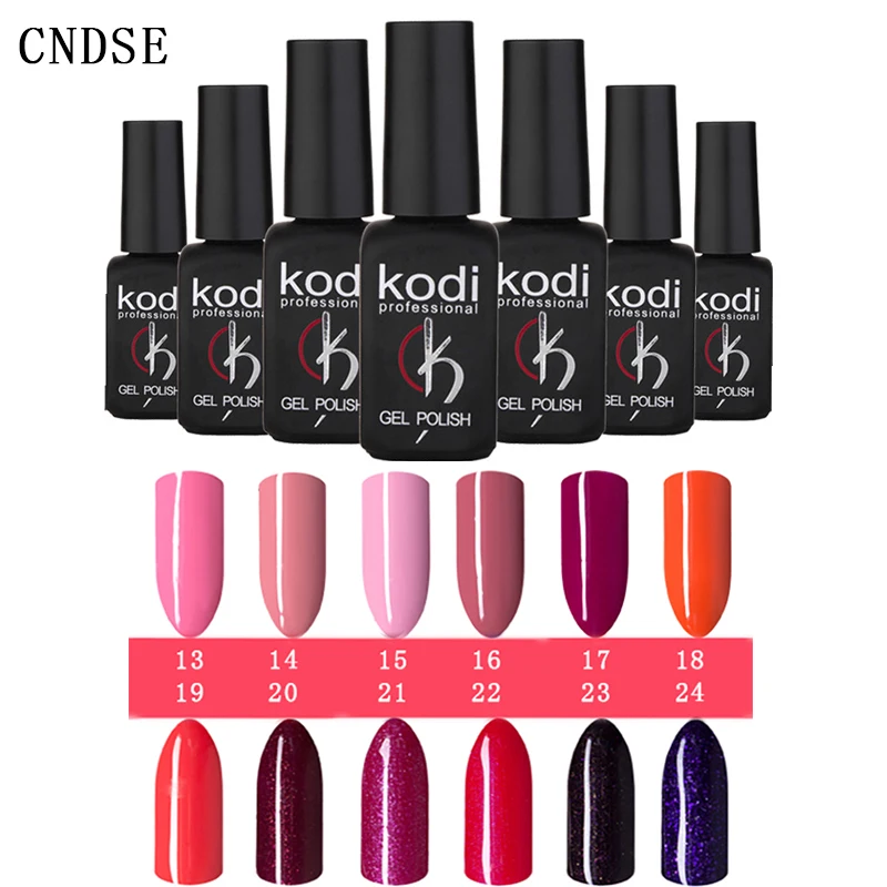 

KODI UV Gel Nail Polish 12ml Art Lak Vernis Vernis Semi Permanant LED Lacquer Resin Semi Permanent Gel Polish Primer Lacquer Off