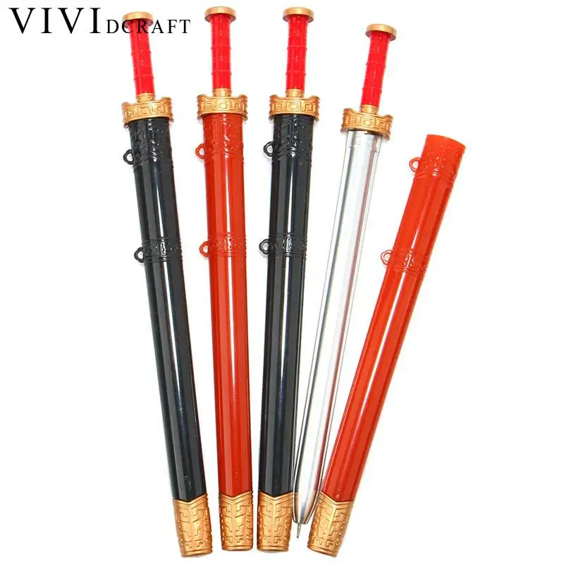 

Vividcraft Cartoon Creative Plastic Sword Ballpoint Pen School Caneta Papelaria Pens For Writing Caneta Criativa Pens Gifts