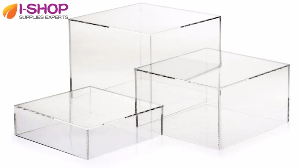 Durable Acrylic Display Risers Acrylic Box Display for Shop,Retail