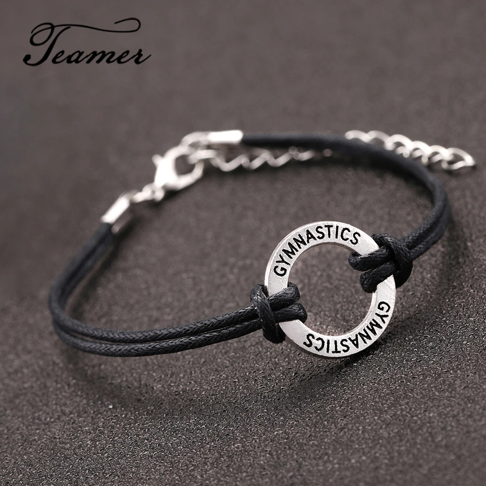 Us 1 99 Teamer 5pcs Adjule Korean Wax Cord Bracelet Sport Series Charm Bracelets Gymnastics Pendant Wrist Jewelry For Sporters Gift In Us 1 99 Teamer 5pcs Adjule Korean Wax Cord Bracelet Sport Series Charm Bracelets Gymnastics Pendant Wrist Jewelry For Sporters Gift In