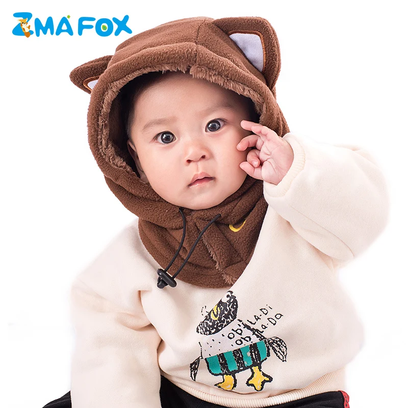 Детская шапка с капюшоном ZMAFOX лыжной маской Зимняя Шапка бини шапки для шеи