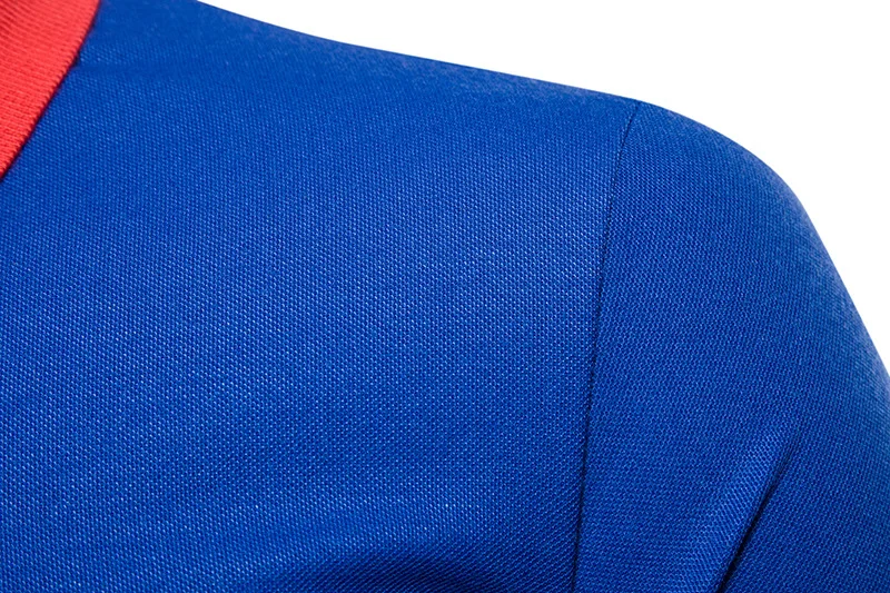FFXZSJ high quality summer fashion men's casual simple fashion color matching men's lapel short sleeve POLO