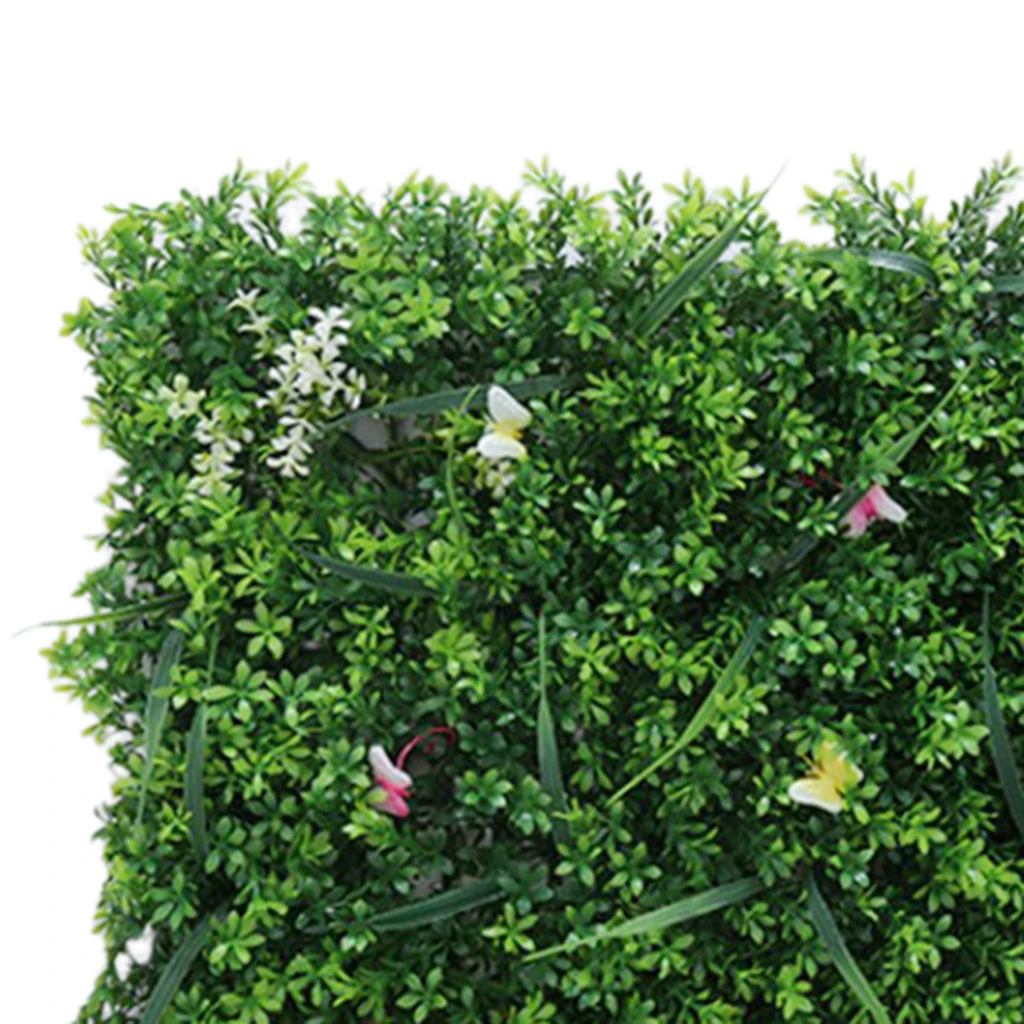 Artificial Plants Green Grass Flower Wall Panels Opening Ceremony Backdrop Floral Decor