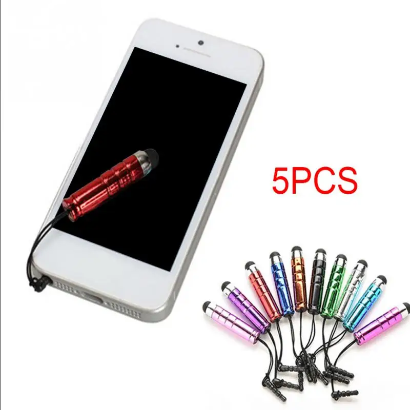 

5PCS Universal Touch Screen Stylus Pen+Dustproof Plug for iPhone iPad Tablet Samsung