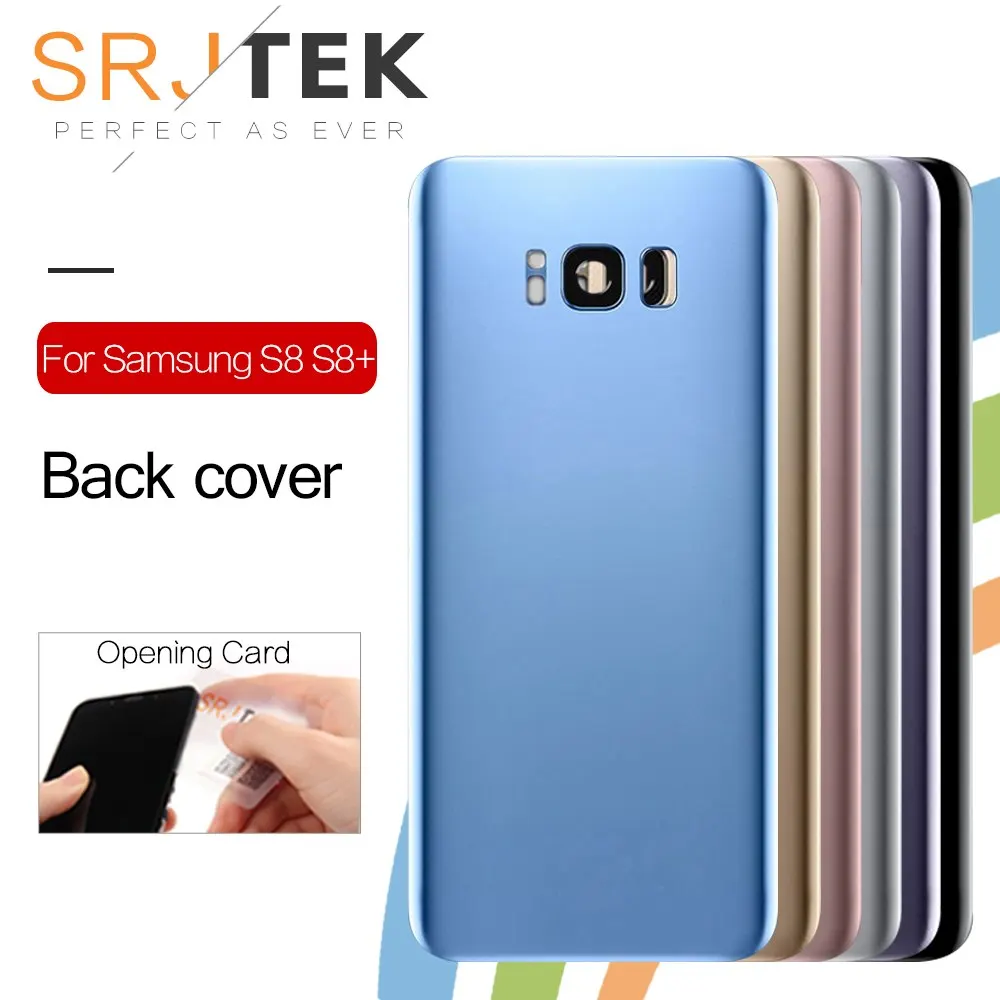 

Battery Cover For SAMSUNG GALAXY S8/S8 PLus Back Glass Battery Cover Rear Door Housing Panel Case