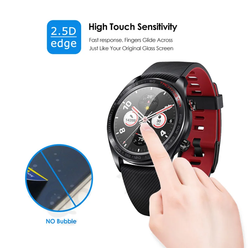 (2 шт.) для смарт часов Huawei Honor Watch Magic закаленное стекло 9H прозрачная