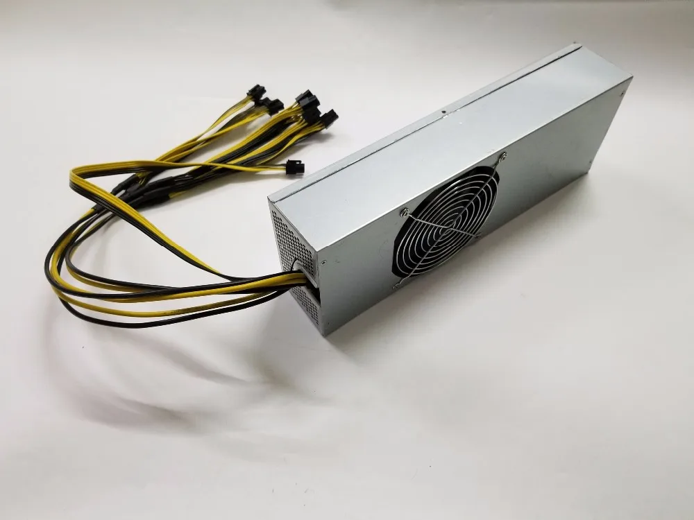 Супер мощный шахтерский блок питания BTC LTC DASH Mining power supply 110 V/220 V 2400W PSU для Antminer S7 S9 D3 L3+ t9+ Baikal X10 Giant-B