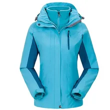 Для женщин ветрозащитные походные Куртки Непромокаемая теплая зимняя куртка