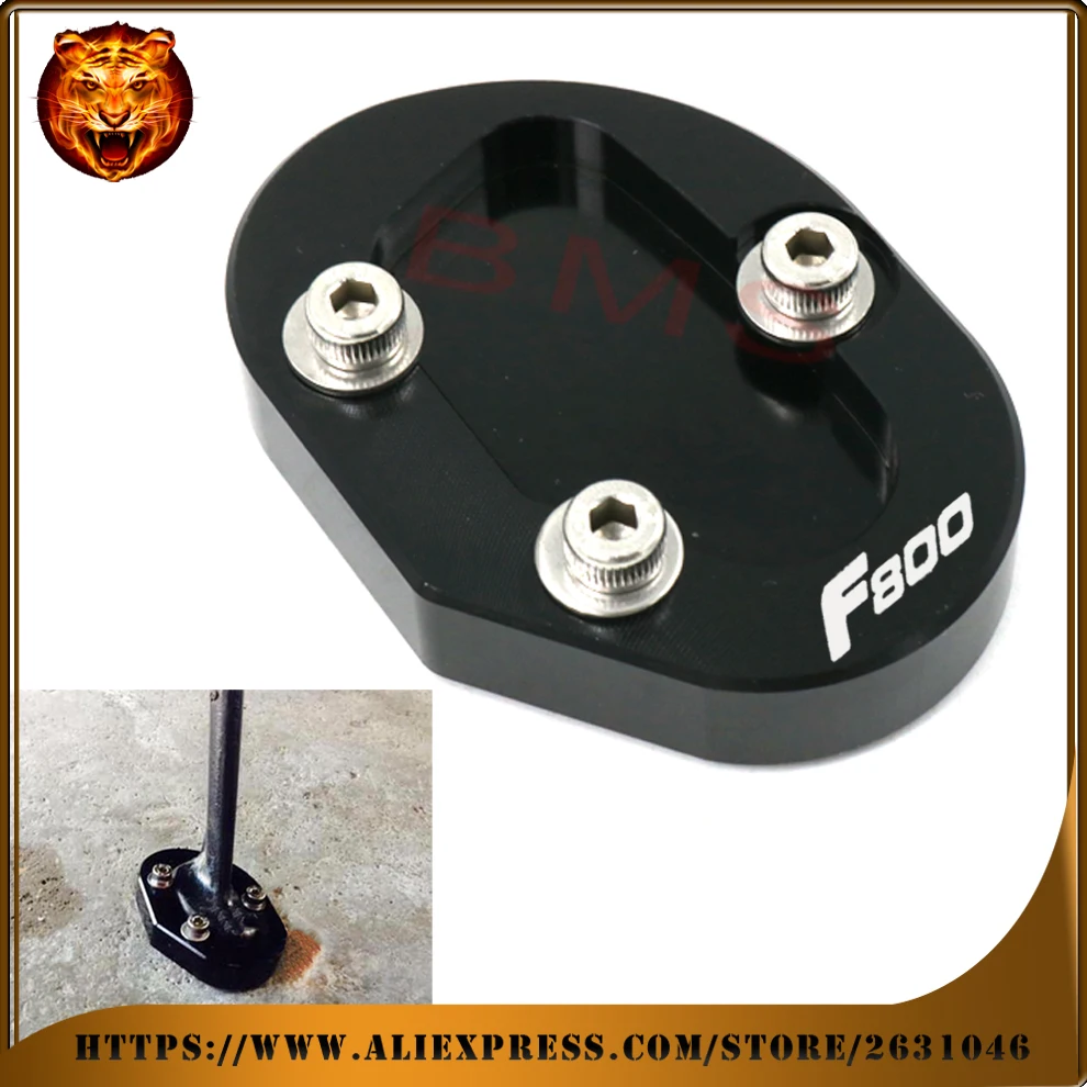 

Motorcycle CNC Side Kickstand Stand Extension Support Plate For BMW F800R F800S F800ST F800GT F800 R/S/ST/GT Free Shipping Logo