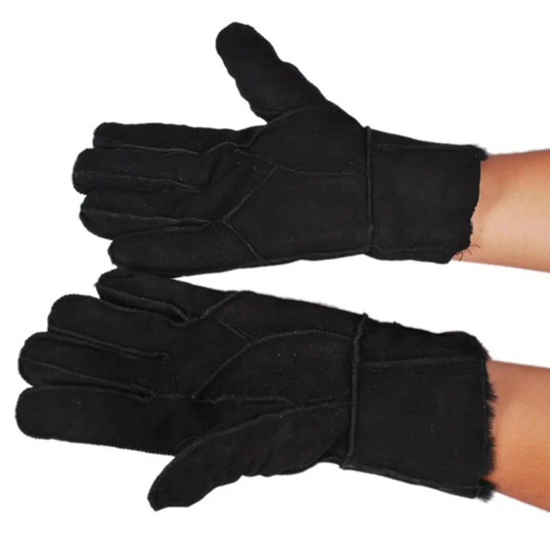 Мужские перчатки Guantes 2020 Новые кожаные ручной работы 100% овечья кожа подкладка из