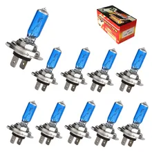 10 шт. H7 100 Вт 12 В супер яркий Противотуманные фары галогенная лампа высокого Мощность автомобиля лампа для передней фары автомобиля источник света белый