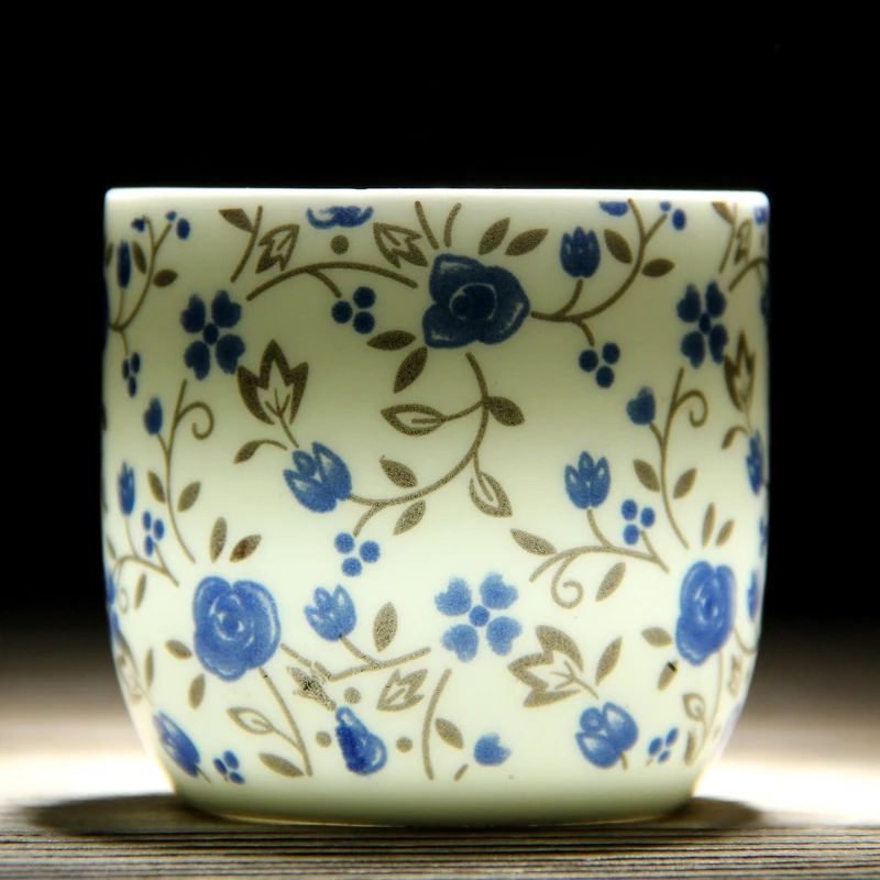 TANGPIN сине-белая керамическая чашка для чая фарфоровая чашка для чая китайская чашка кунг-фу 110 мл