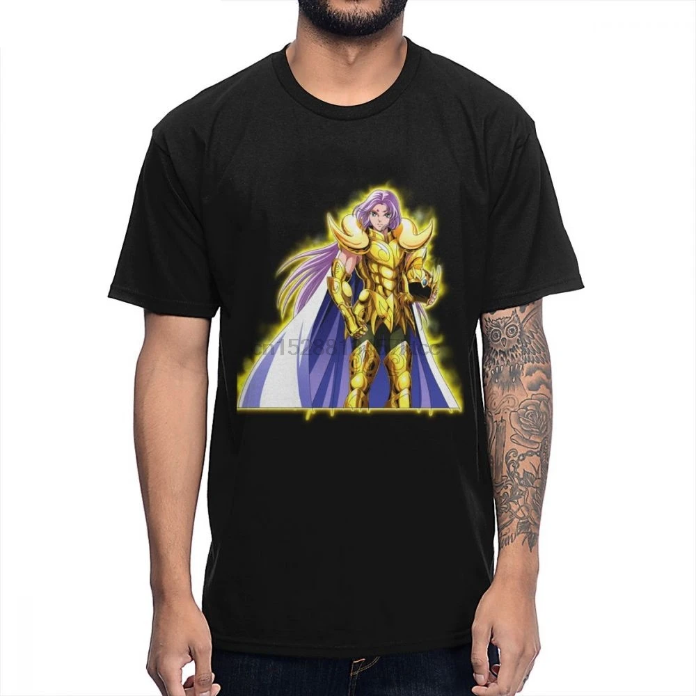 

Aries Mu Saint Seiya 100% Cotton Tee Shirt Interesting Design S-6XL Plus Size Homme T-shirt
