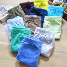 12 шт./лот, Однотонные трусы для мальчиков, хлопковое нижнее белье, шорты, детские трусы, детские шорты для мальчиков
