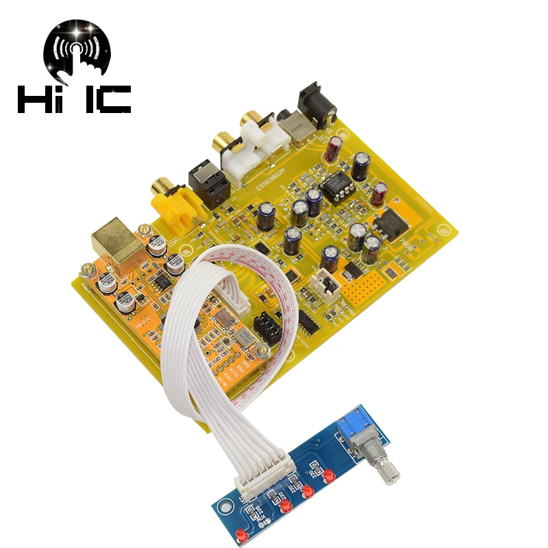 

ES9038 Q2M I2S DSD Optical Coaxial Input HiFi Decoder DAC Headphone Output Support XMOS-XU208/SA9227 3-way Audio Signal Switch