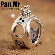 

new! Perfect logo charm S925 sterling silver beads suitable for charm crown rose summer series gift DIY