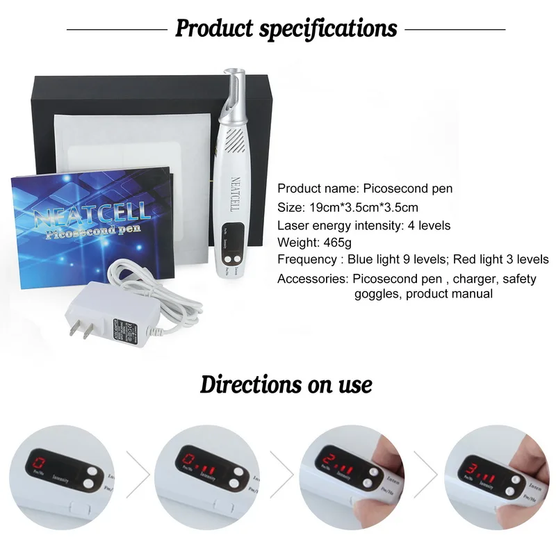 Neatcell Picosecond Laser Pen Professional Tattoo Scar Mole Remova Ubeautysale