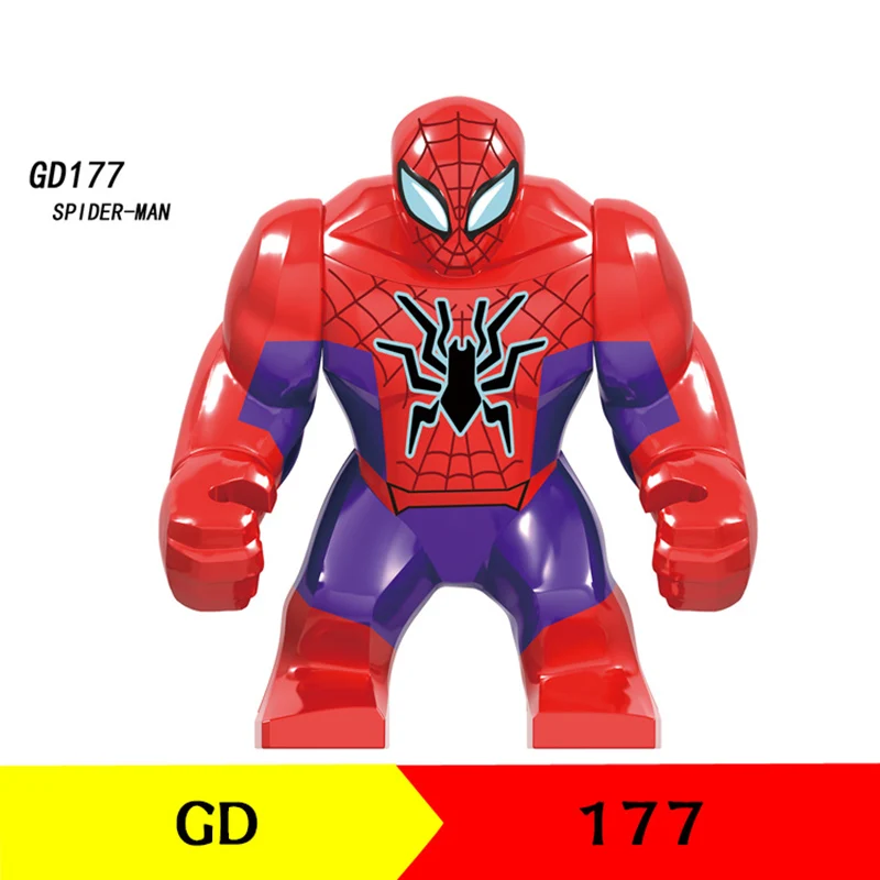 

7CM Big Size Single Sale LegoINGlys Building Blocks Super Heroes Spider Man Figures Education Toys Model Gift For Children