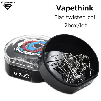 

2box/lot SteamShark Original Flat twisted coil 0.36ohm Pre-build Heating Wire for DIY e cigarettes RDARBA/RDA/RTA atomizer Tank