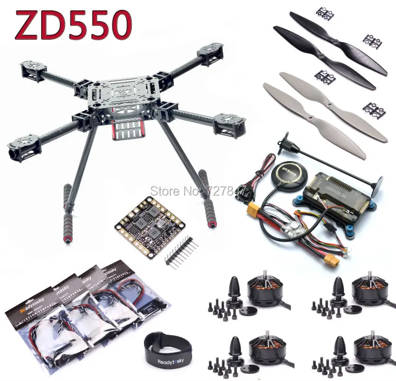 Обновленный Квадрокоптер F550 ZD550 550 мм из углеродного волокна рама APM2.8 8N GPS 3508 580KV