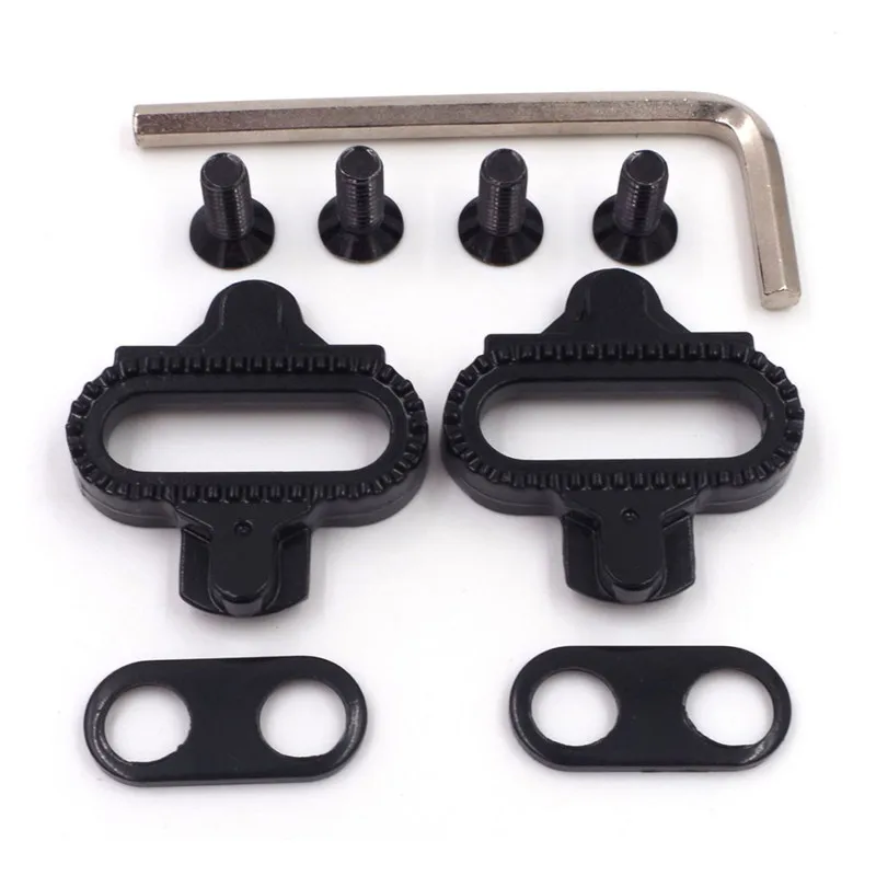 Bicycle Pedals Mountain Cleat Biking MTB Bike Cleat Set Clips Kit With