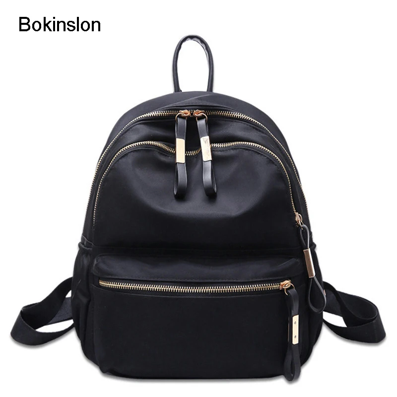 

Bokinslon Oxford Backpack Woman Fashion Embroidered Women Travel Bags Popular Small Fresh Ladies School Bags