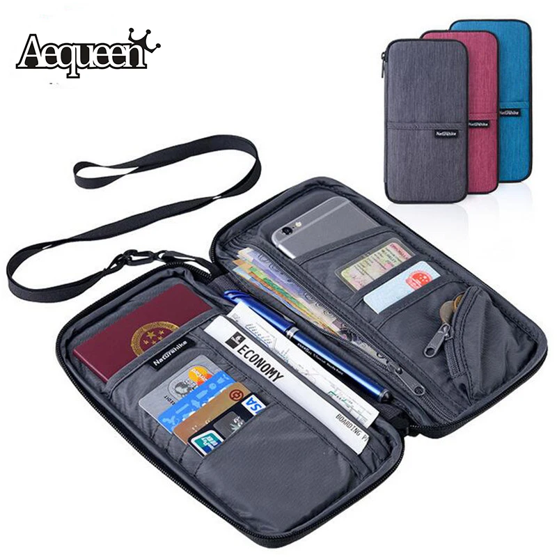 AEQUEEN Women Men Travel Document Holder Wallet Purse Passport Bag Cover Case Phone Pouch Bank Credit Card ID Organizer Pocket AEQUEEN Women Men Travel Document Holder Wallet Purse Passport Bag Cover Case Phone Pouch Bank Credit Card ID Organizer Pocket